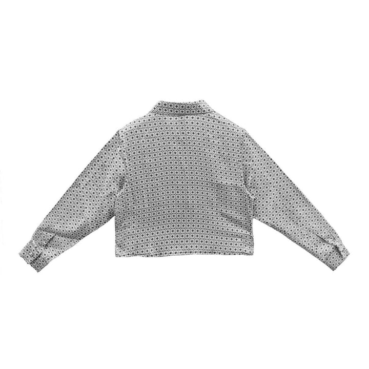 Chrome Hearts Tonal Monogram Silk Cropped Shirt - SHENGLI ROAD MARKET