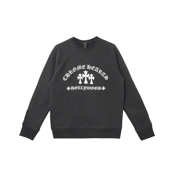 Chrome Hearts Triple Cross CH Embroidered Sweatshirt - SHENGLI ROAD MARKET