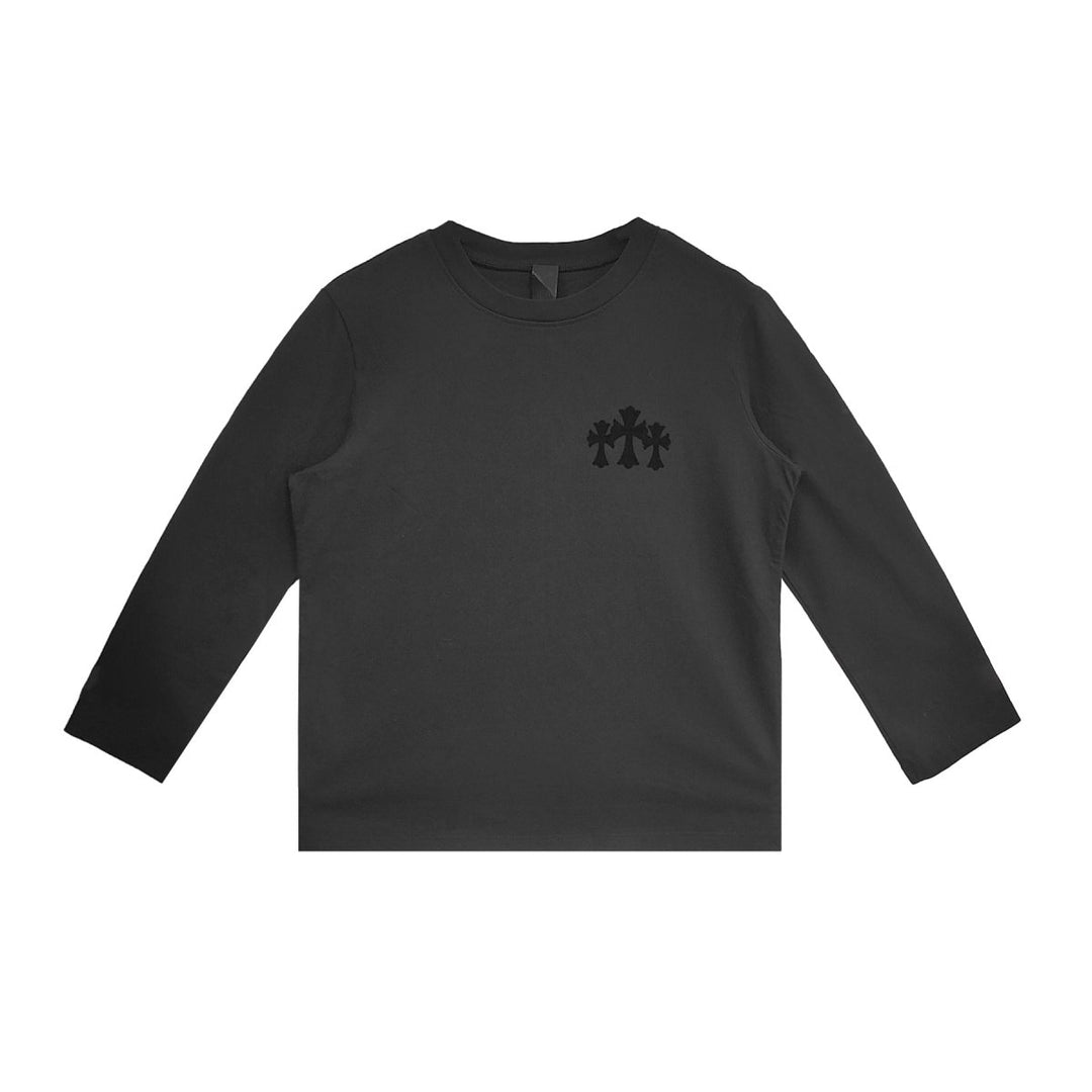 Chrome Hearts Triple Cross Hollywood Black Long Sleeve T-Shirt Tee - SHENGLI ROAD MARKET