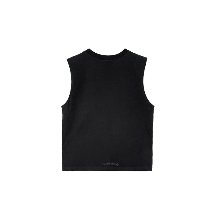 Chrome Hearts Triple Cross Hollywood Black Tank Top - SHENGLI ROAD MARKET