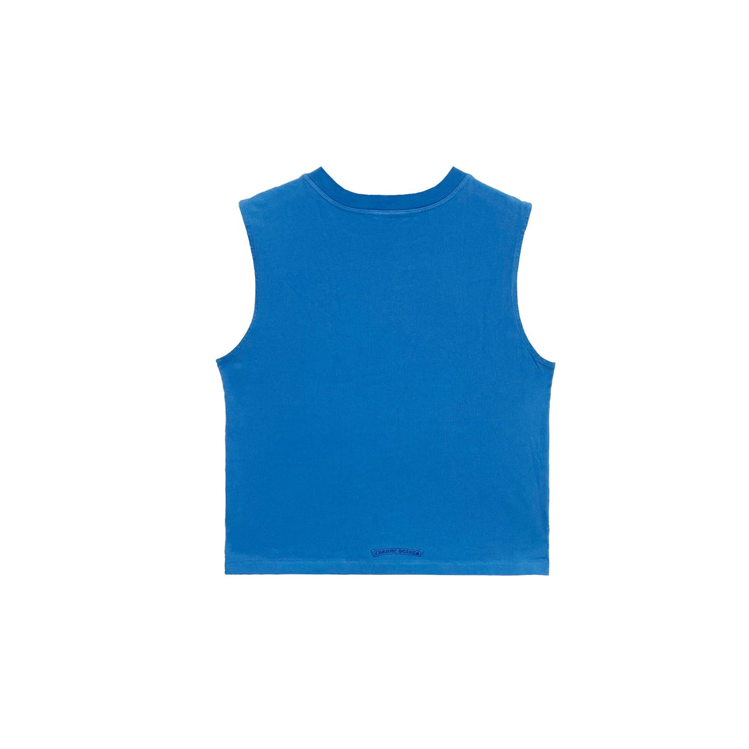 Chrome Hearts Triple Cross Hollywood Blue Tank Top - SHENGLI ROAD MARKET