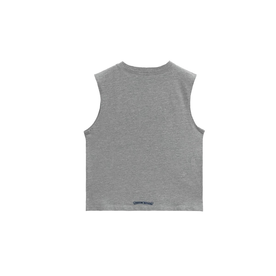Chrome Hearts Triple Cross Hollywood Grey Tank Top - SHENGLI ROAD MARKET