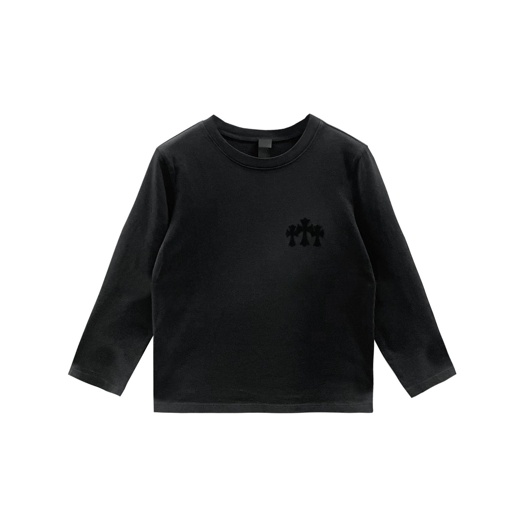 Chrome Hearts Triple Cross Hollywood Women Black Long Sleeve Tee - SHENGLI ROAD MARKET