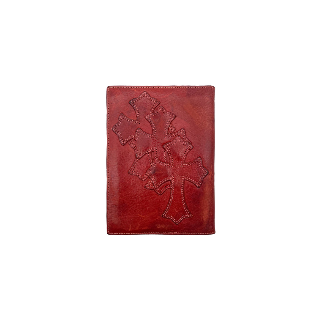 Chrome Hearts Triple Cross Leather Patch Passport Holder - SHENGLI ROAD MARKET