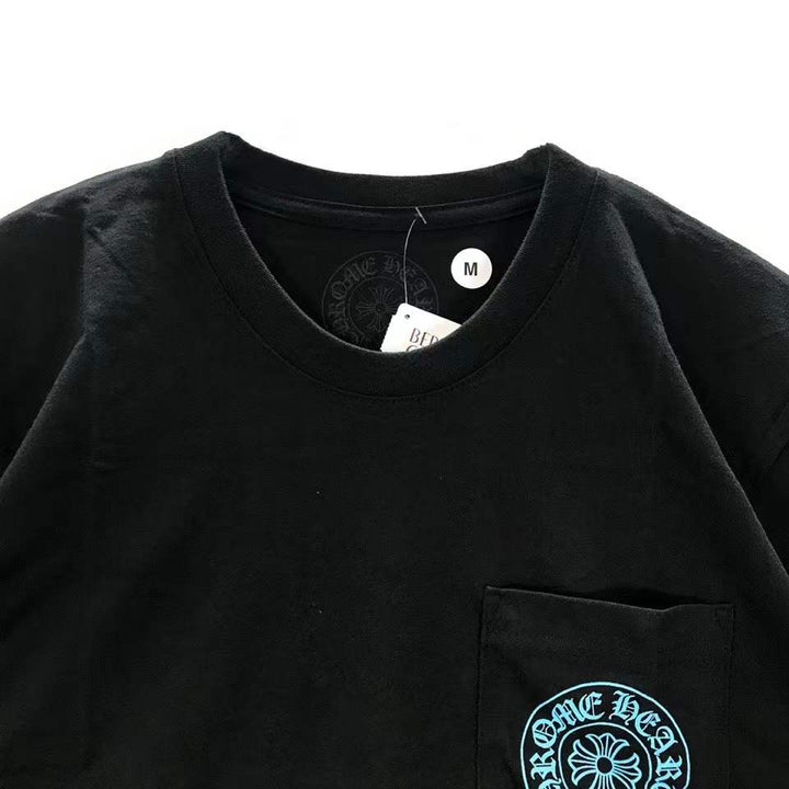 Chrome Hearts Triple Cross Logo Short Sleeve T-shirt - SHENGLI ROAD MARKET