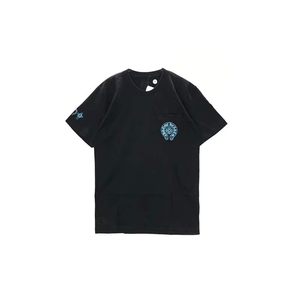 Chrome Hearts Triple Cross Logo Short Sleeve T-shirt - SHENGLI ROAD MARKET