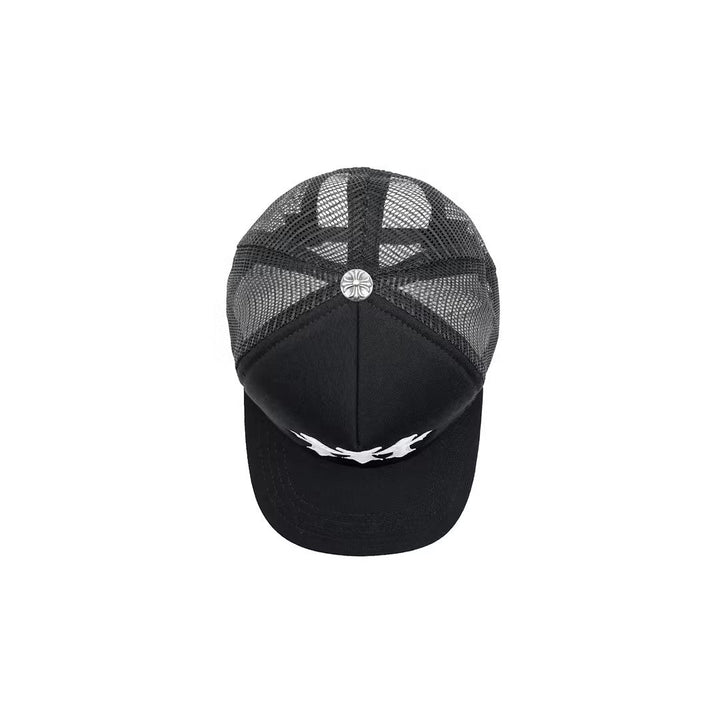 Chrome Hearts Triple Cross Patch Black Baseball Cap - SHENGLI ROAD MARKET