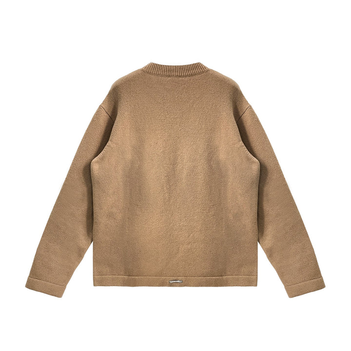 Chrome Hearts Triple Cross Patch Embroidered Cashmere Crewneck Sweater - SHENGLI ROAD MARKET