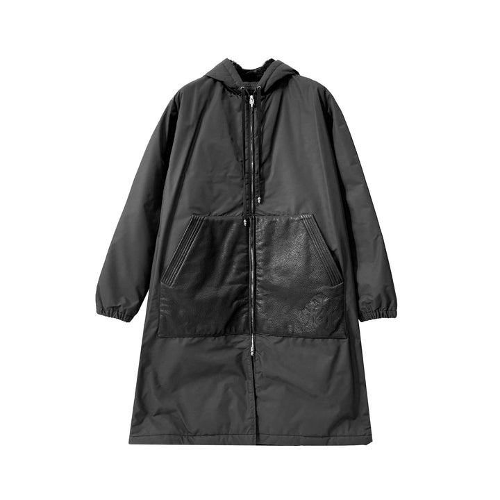Chrome Hearts Triple Cross Patch Hurricane Nylon Long Zip Up Jacket - SHENGLI ROAD MARKET