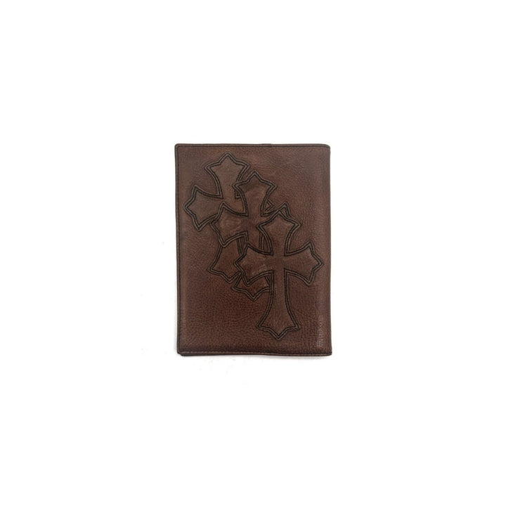 Chrome Hearts Triple Cross Patch Leather Passport Holder - SHENGLI ROAD MARKET