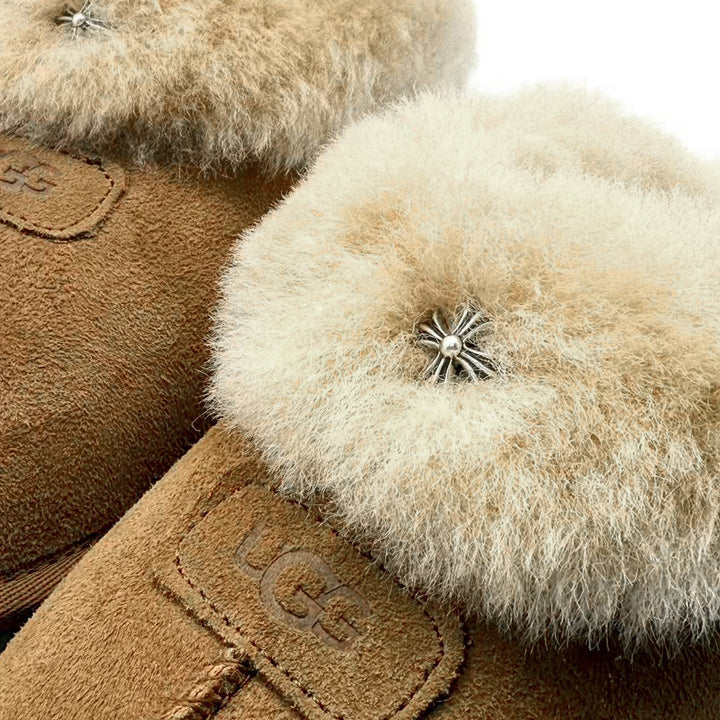 Chrome Hearts UGG Cross Coquette Slipper - SHENGLI ROAD MARKET