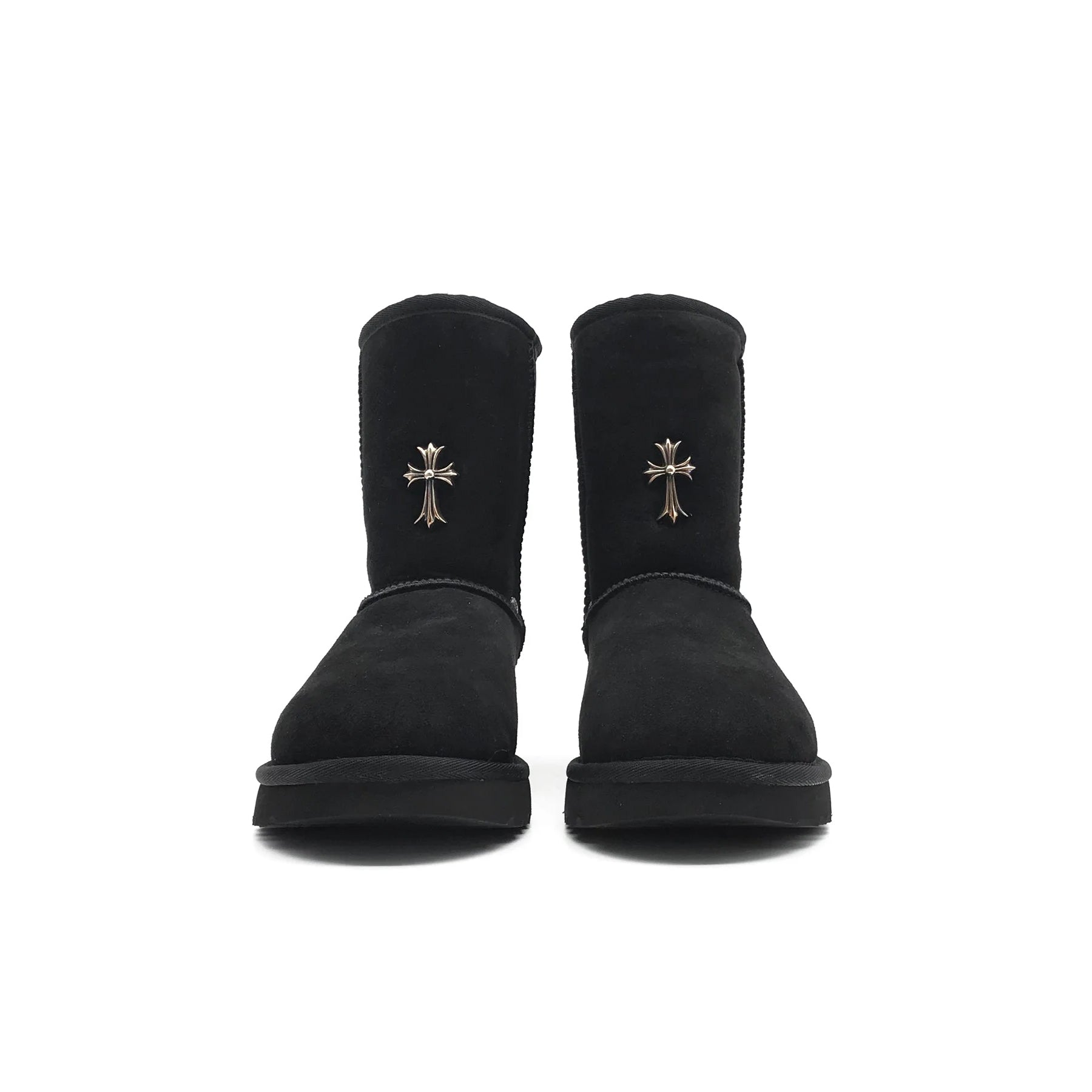 【極美品】CHROME HEARTS × UGG ムートン クロスボールコンチョ Chrome Hearts x UGG's Cross Leather Snow Boots - SRM – SHENGLI
