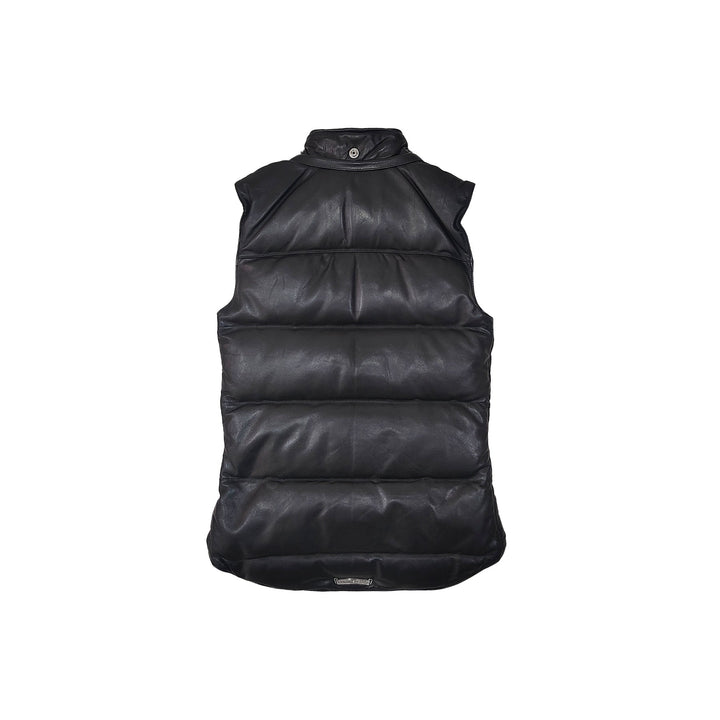Chrome Hearts Unisex Silver Dagger Cross Puffer Down Vest - SHENGLI ROAD MARKET