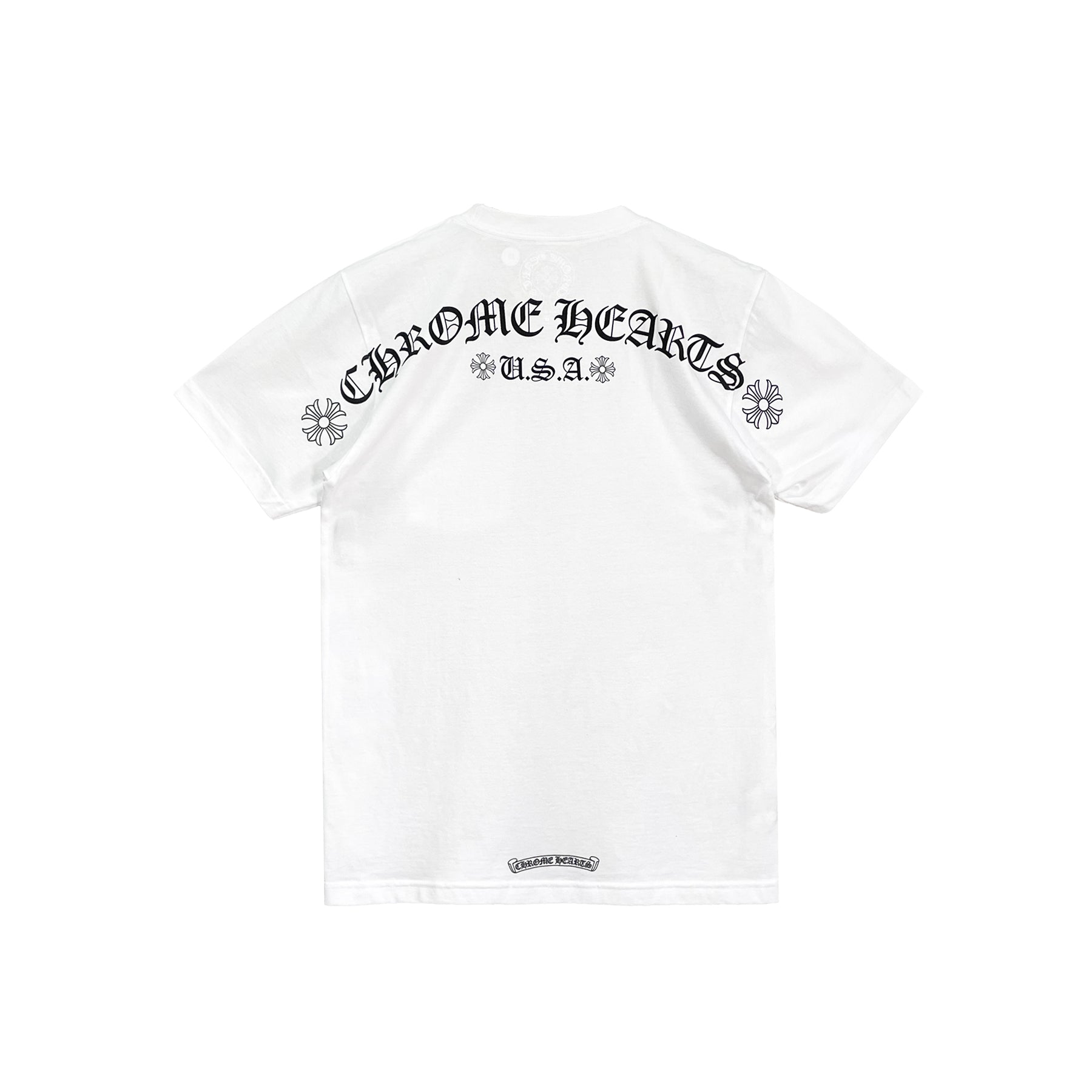 Chrome Hearts Back USA Script Logo Short Sleeve Tee - SRM