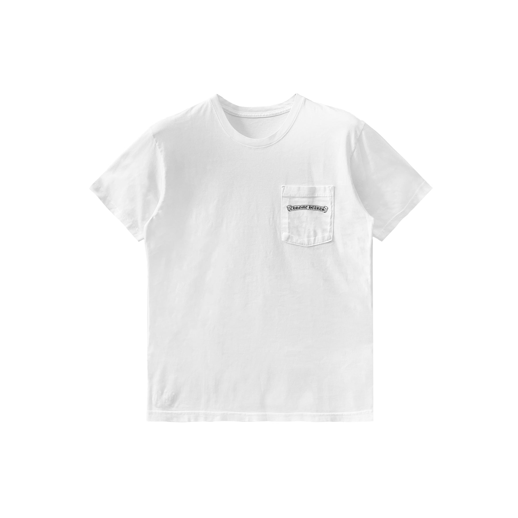 Chrome Hearts USA Script Logo White Short Sleeve Tee - SRM