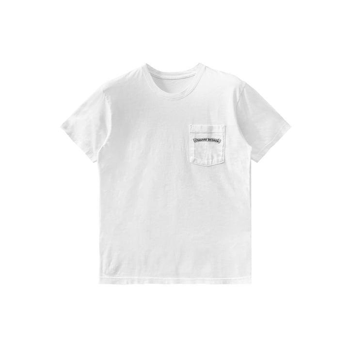 Chrome Hearts USA Script Logo White Short Sleeve Tee - SHENGLI ROAD MARKET