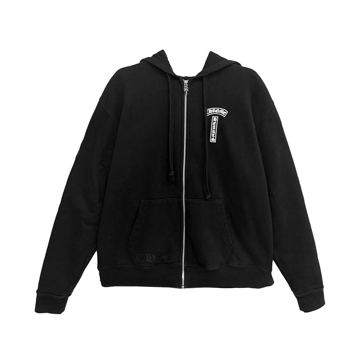 Chrome Hearts USA Script Logo Zip Up Hoodie - SHENGLI ROAD MARKET