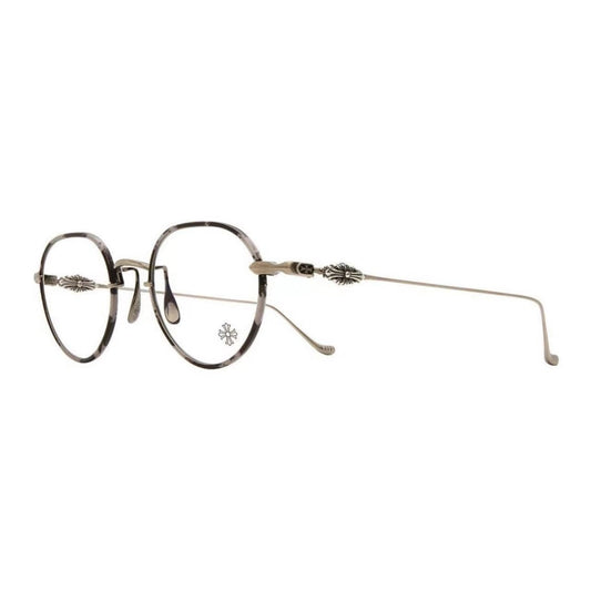 Chrome Hearts VAGIDICTORIAN Black Tokyo Tortois / Antique Silver Glasses - SHENGLI ROAD MARKET