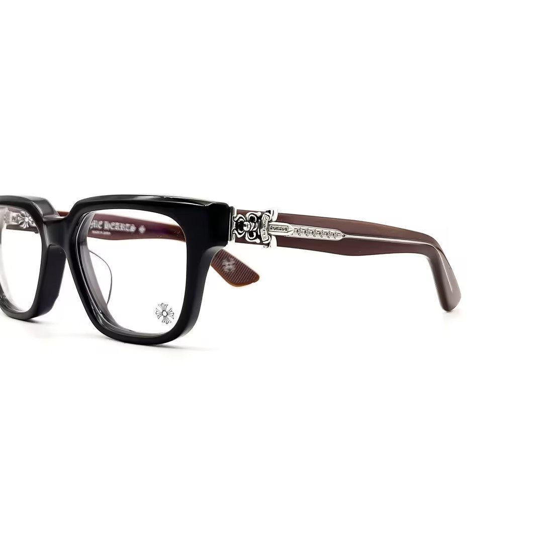 Chrome Hearts VAGILLIONAIRE II Brown Dagger Glasses Frame - SHENGLI ROAD MARKET