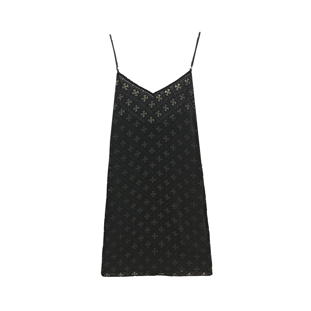 Chrome Hearts Velvet Burnout Monogram Cross Camisole Long Skirt - SHENGLI ROAD MARKET