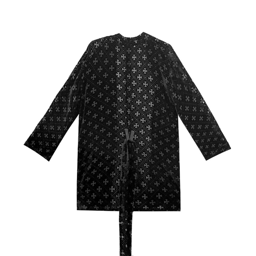 Chrome Hearts Velvet Cross Nightgown - SHENGLI ROAD MARKET
