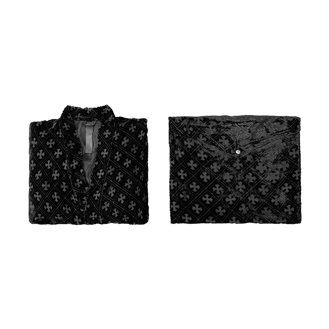 Chrome Hearts Velvet Cross Nightgown - SHENGLI ROAD MARKET