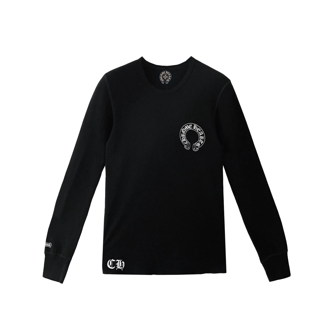 Chrome Hearts Vertical Cross Waffle Thermal Long Sleeve Tee - SHENGLI ROAD MARKET