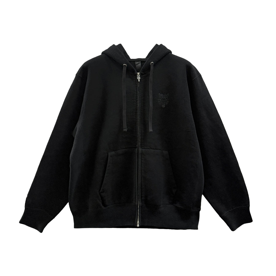 Chrome Hearts Vine Dagger Embroidered Cashmere Zip Up Hoodie - SHENGLI ROAD MARKET
