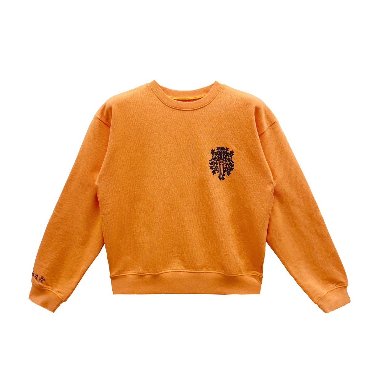 Chrome Hearts Vine Dagger Orange Crewneck Sweatshirt - SHENGLI ROAD MARKET