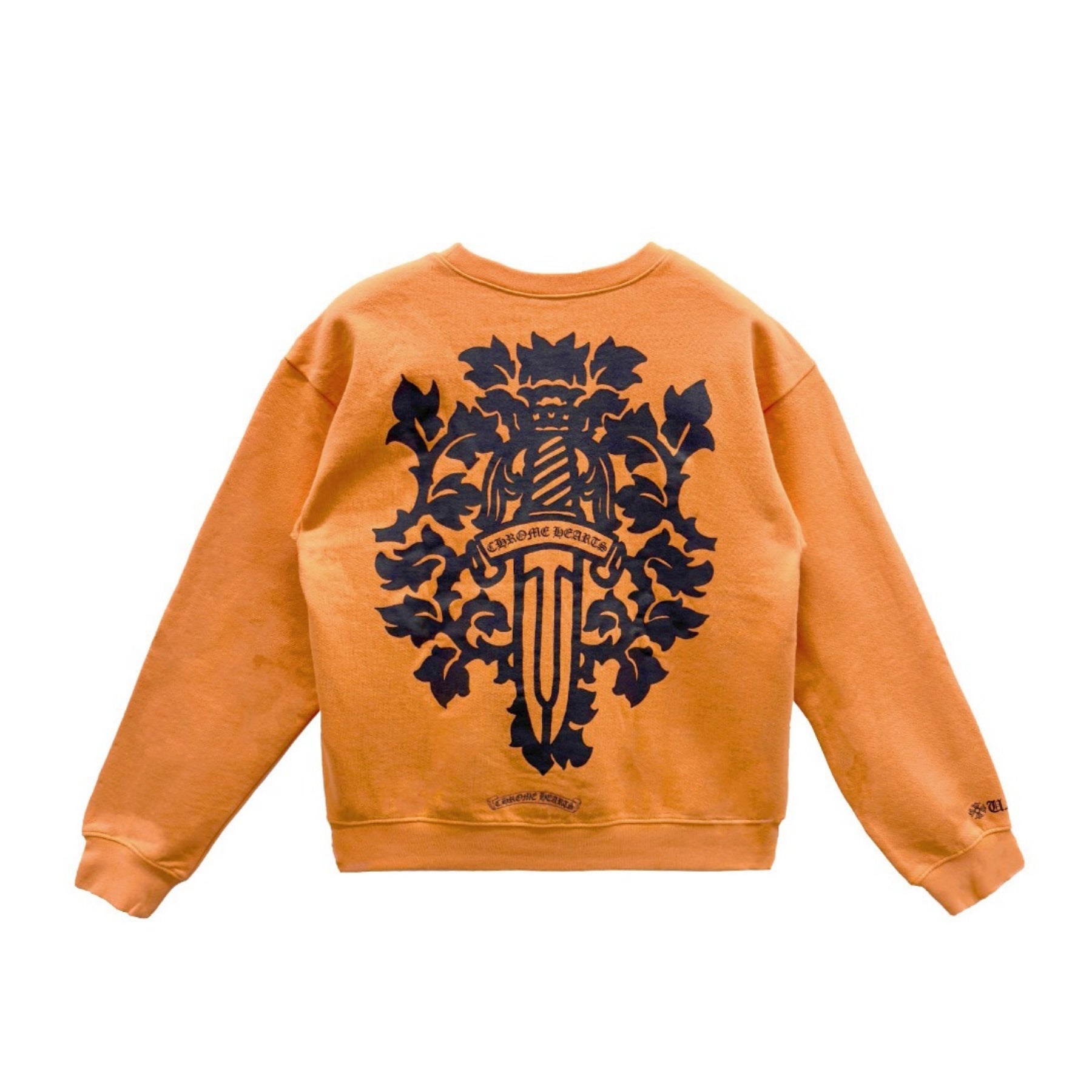 CHROME HEARTS VINE DAGGER CREWNECK オレンジ Chrome Hearts Vine Dagger Crewneck Sweatshirt - SRM – SHENGLI ROAD