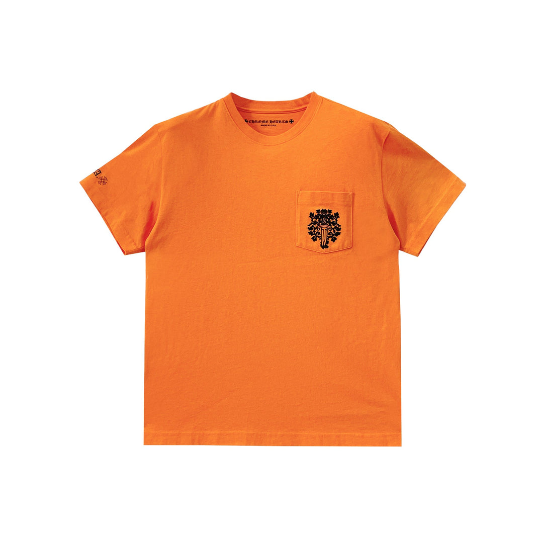 Chrome Hearts Vine Dagger Orange Short Sleeve T-Shirt - SHENGLI ROAD MARKET