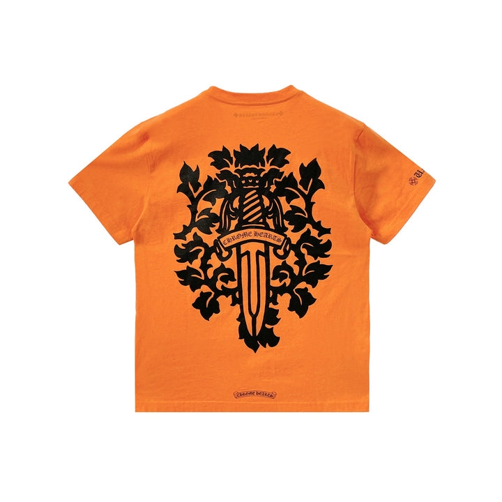 Chrome Hearts Vine Dagger Orange Short Sleeve T-Shirt - SHENGLI ROAD MARKET