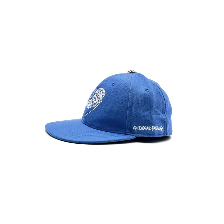 Chrome Hearts Vine Hearts Embroidered Blue Cap - SHENGLI ROAD MARKET