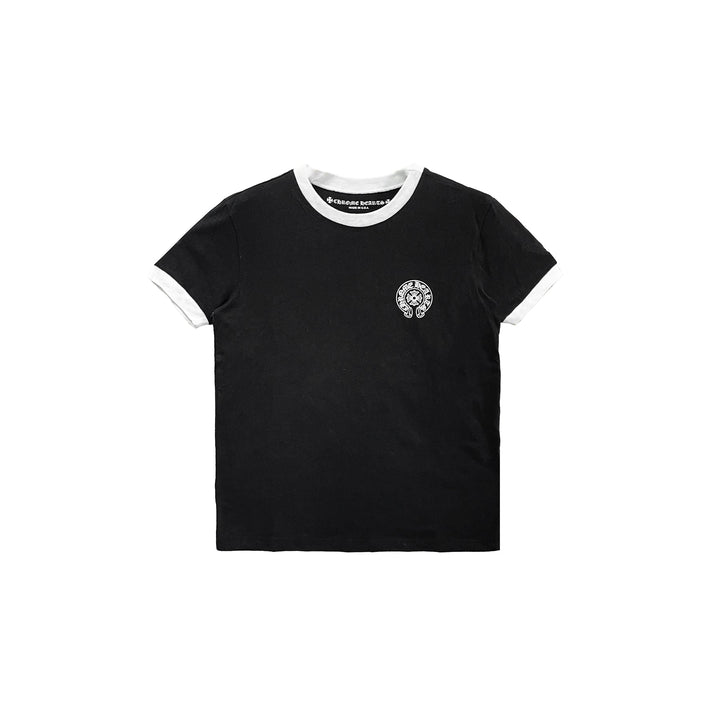 Chrome Hearts Vintage Black Scroll Logo Short Sleeve Tee - SHENGLI ROAD MARKET