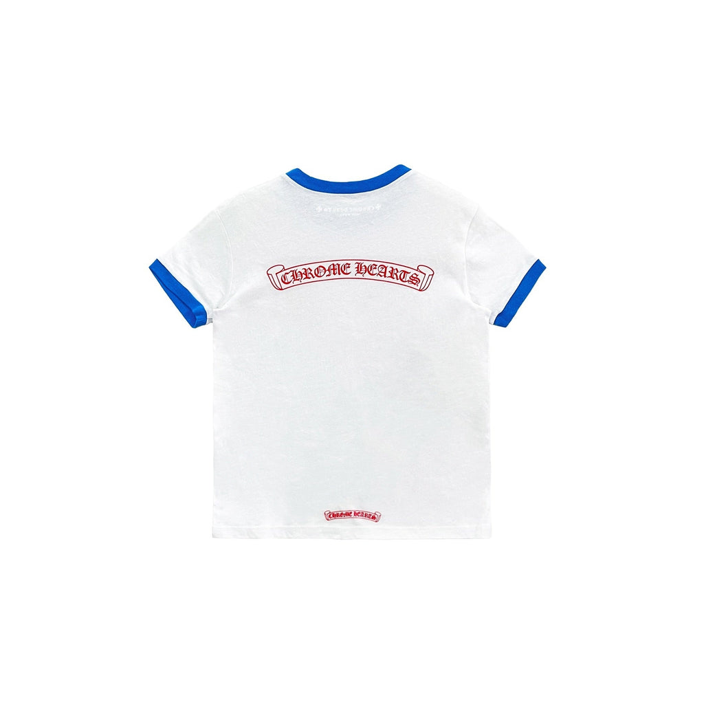 Chrome Hearts Roller Skates Scroll Label White Short Sleeve Tee
