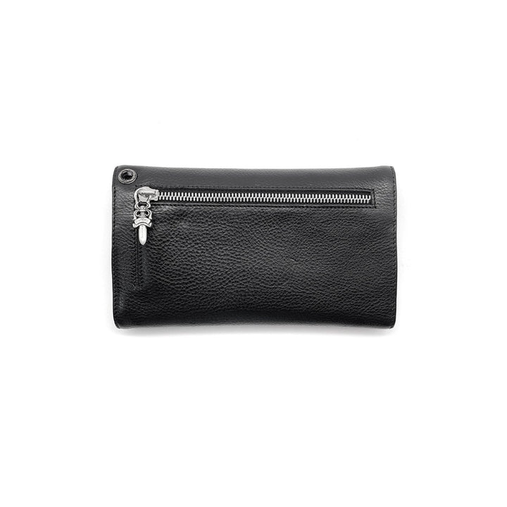 Chrome Hearts Wave Cross Ball Heavy Leather Long Wallet - SHENGLI ROAD MARKET