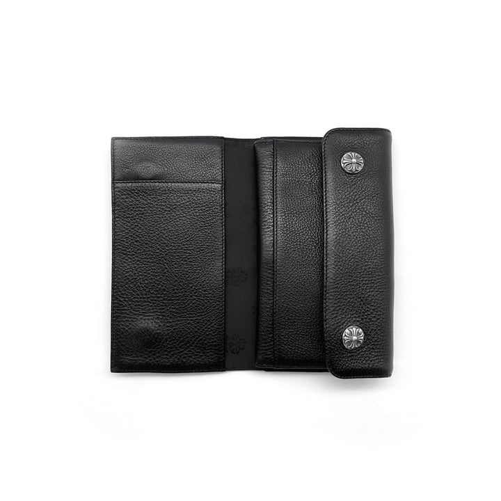 Chrome Hearts Wave Cross Ball Heavy Leather Long Wallet - SHENGLI ROAD MARKET