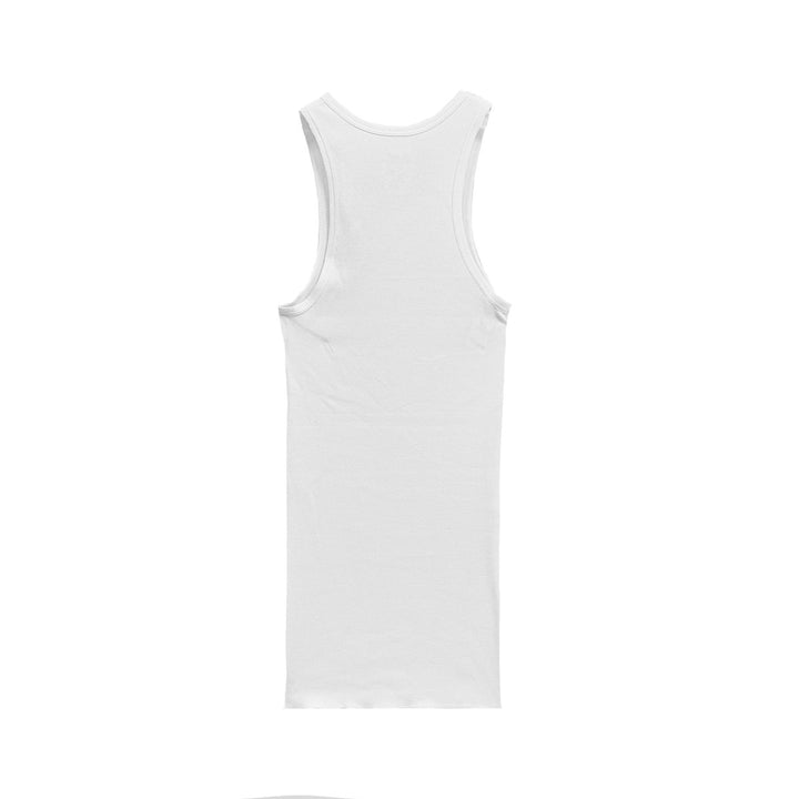 Chrome Hearts White Beaded Cross Leather Logo Tank Top - SHENGLI ROAD MARKET