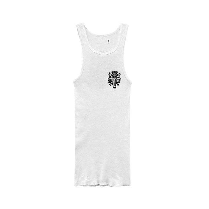 Chrome Hearts White Dagger Logo Tank Top - SHENGLI ROAD MARKET