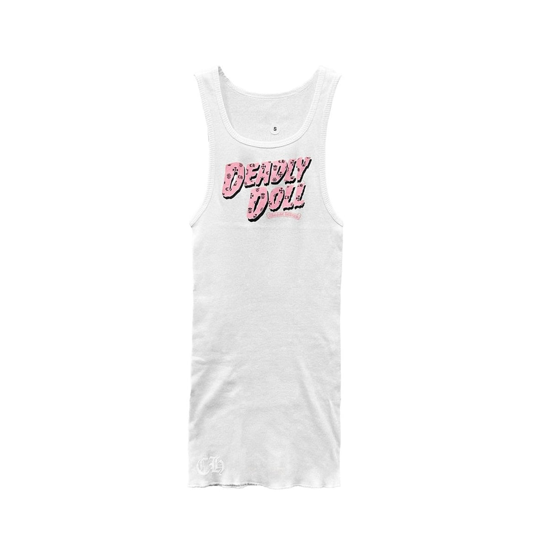 Chrome Hearts White Deadly Doll Tank Top Dress - SHENGLI ROAD MARKET