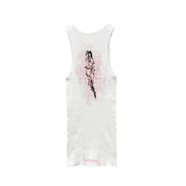 Chrome Hearts White Deadly Doll Tank Top Dress - SHENGLI ROAD MARKET