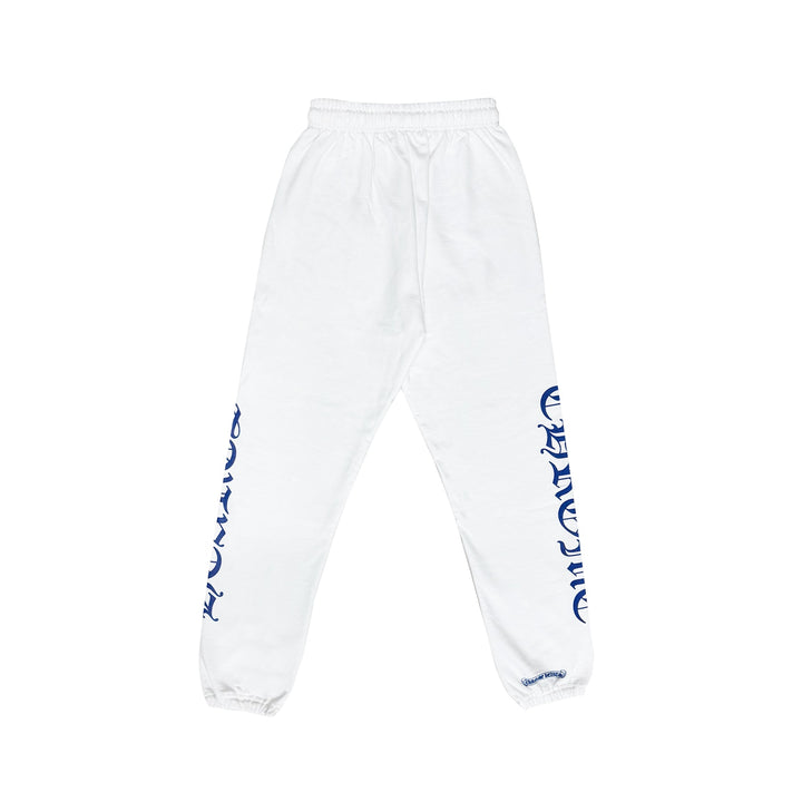 Chrome Hearts White Horseshoe Blue Script Sweatpants - SHENGLI ROAD MARKET