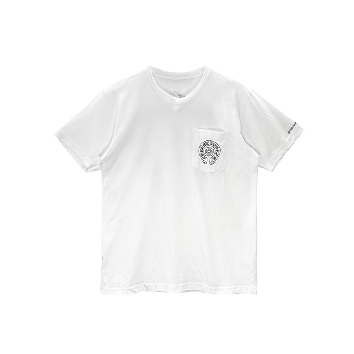 Chrome Hearts White Horseshoe Logo Pocket Short Sleeve T-Shirt Tee - SHENGLI ROAD MARKET