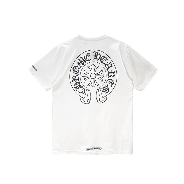 Chrome Hearts White Horseshoe Logo Pocket Short Sleeve T-Shirt Tee - SHENGLI ROAD MARKET