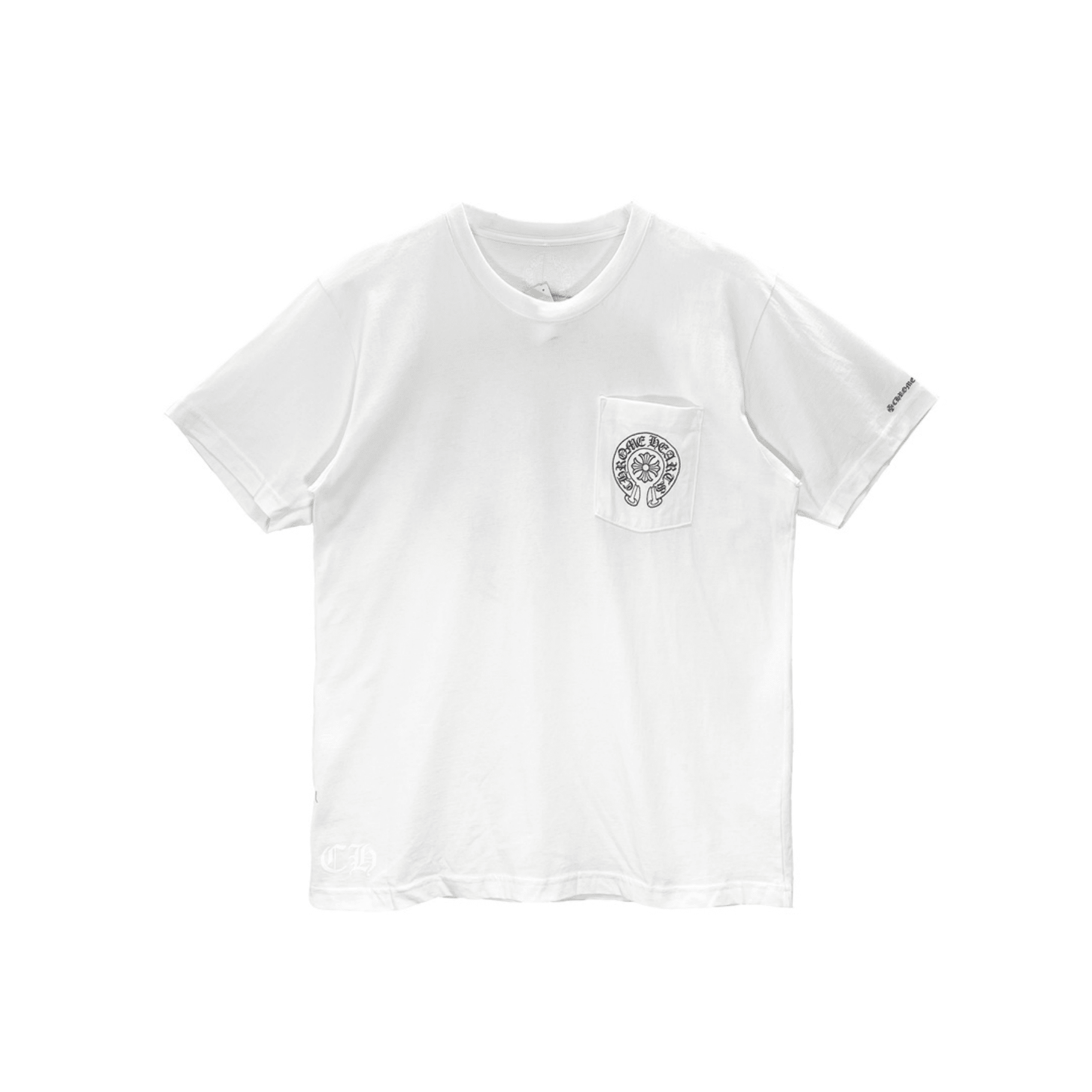 CHROME HEARTS ホワイト Tシャツ Chrome Hearts Horseshoe Pocket Short Sleeve Tee - SRM – SHENGLI