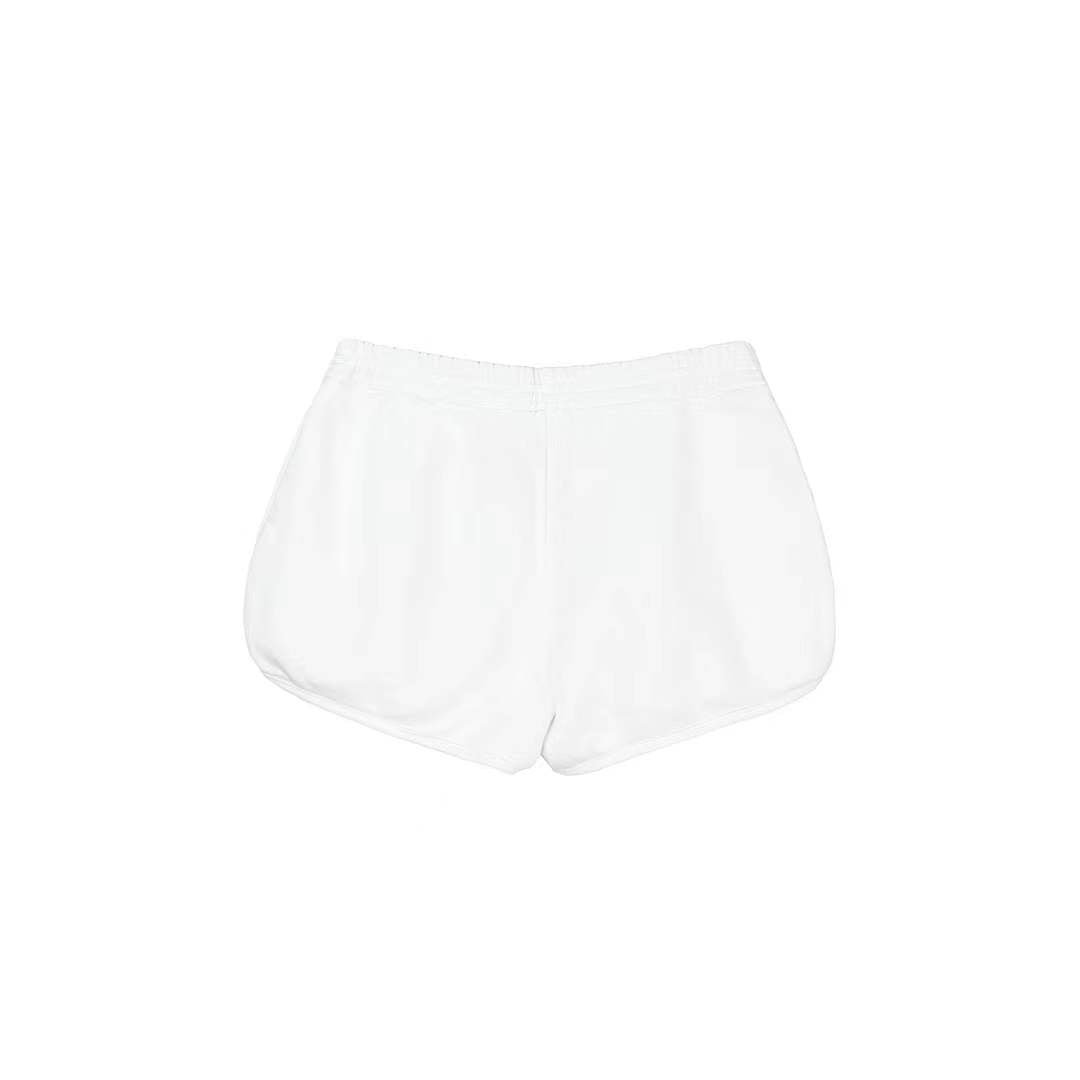 Chrome Hearts White Leather Cross Sweat Shorts - SHENGLI ROAD MARKET