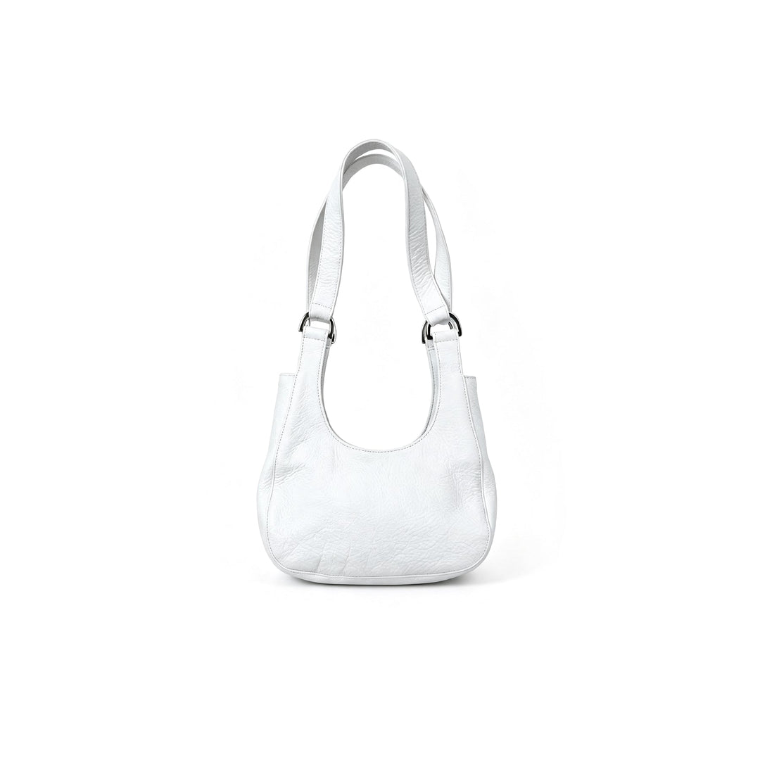 Chrome Hearts White Leather Star Patch Shoulder Hobo Underarm Bag - SHENGLI ROAD MARKET