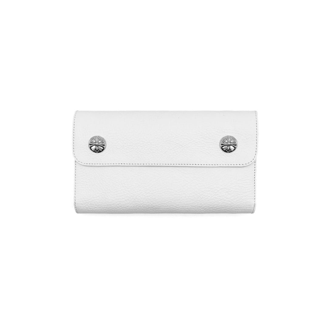 Chrome Hearts White Long Folded Wallet - SHENGLI ROAD MARKET