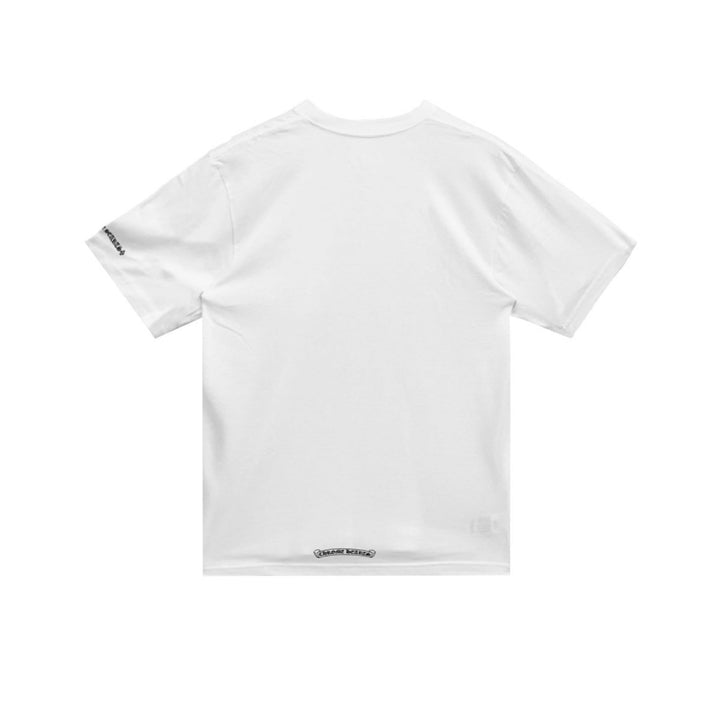 Chrome Hearts White Neck Logo Short Sleeve Tee - SHENGLI ROAD MARKET