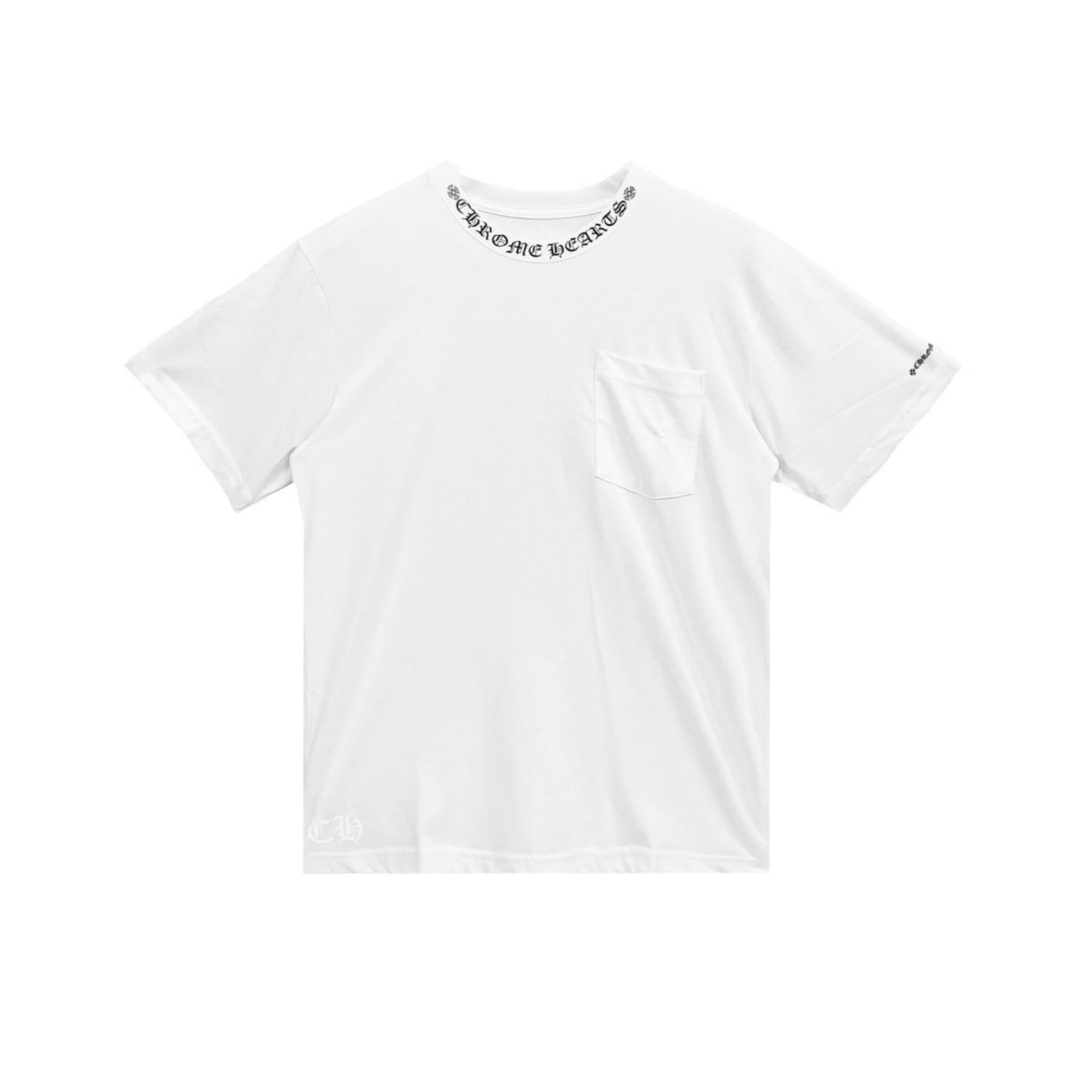 CHROME HEARTS Tシャツ ネックロゴ 袖ロゴ ホワイト M Chrome Hearts White Neck Short Sleeve Tee - SRM – SHENGLI ROAD MARKET